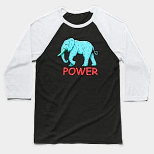 Strong Elephant Baseball T-Shirt